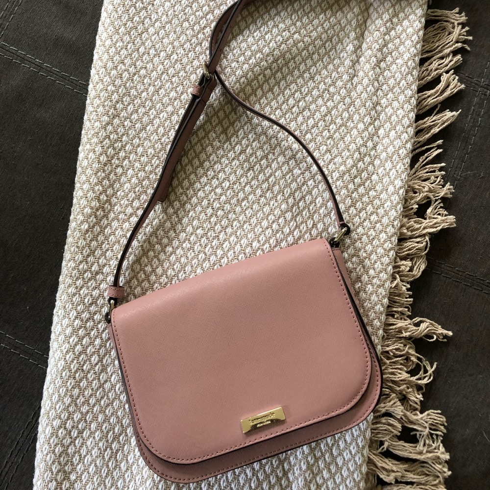Pink Kate Spade cross body purse